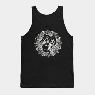 Mandala Circle Dragon Tank Top